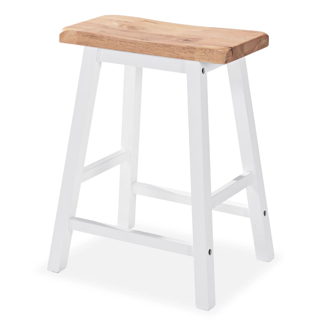 vidaXL Σετ Επίπλων Μπαρ 3 τεμ. Λευκό από MDF