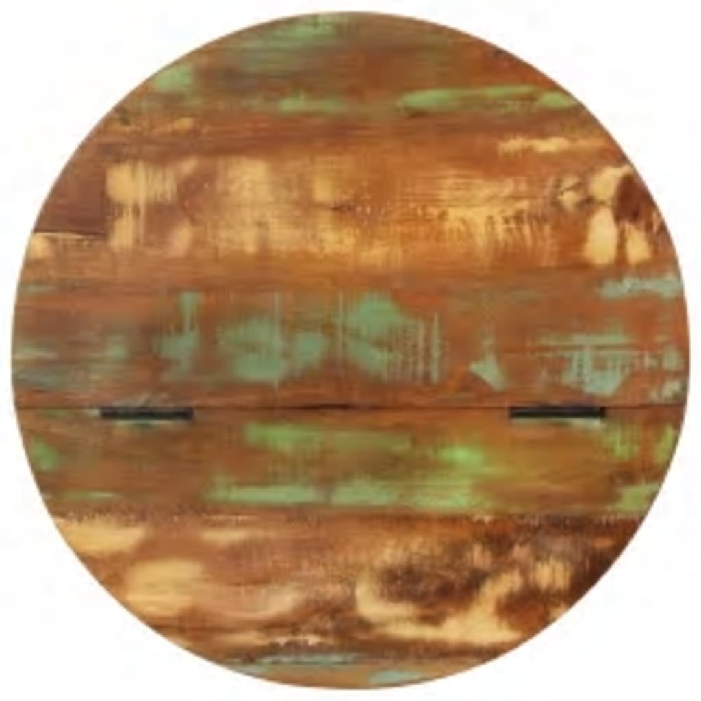 vidaXL Τραπεζάκι Σαλονιού Ημισφαιρικό Μαύρο Μασίφ Ανακυκλωμένο Ξύλο