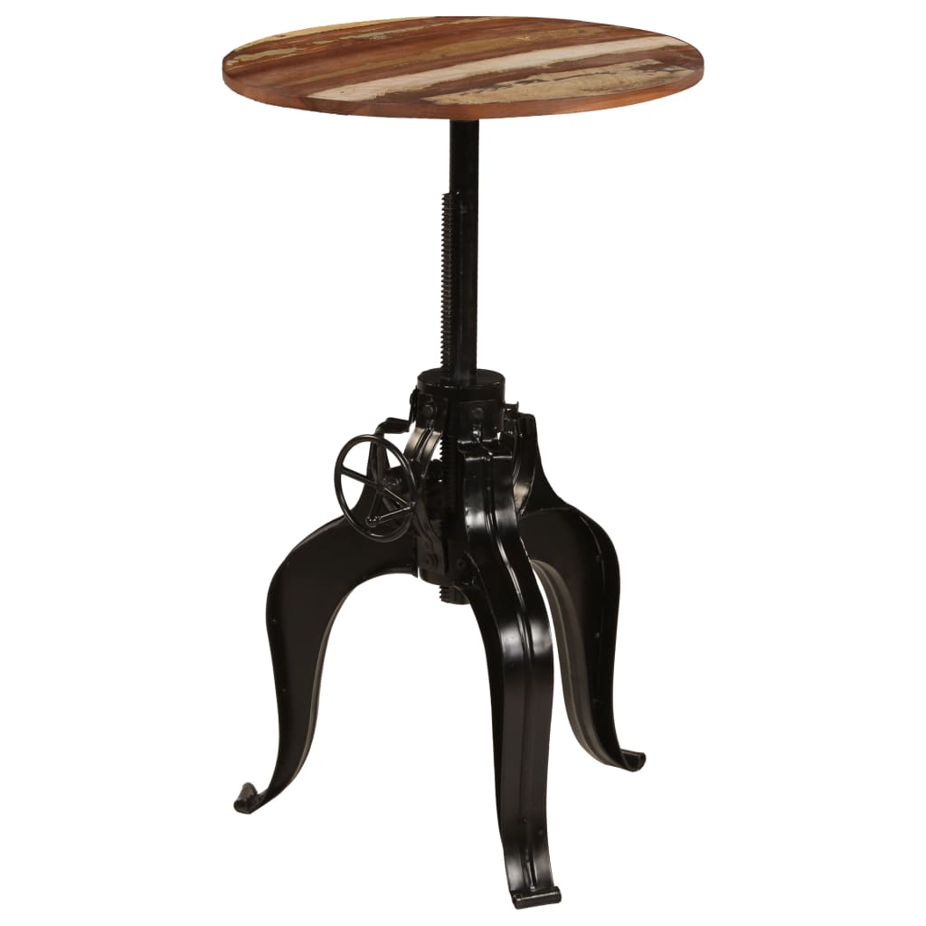 vidaXL Τραπέζι Μπαρ 60 x (76-110) εκ. από Μασίφ Ανακυκλωμένο Ξύλο