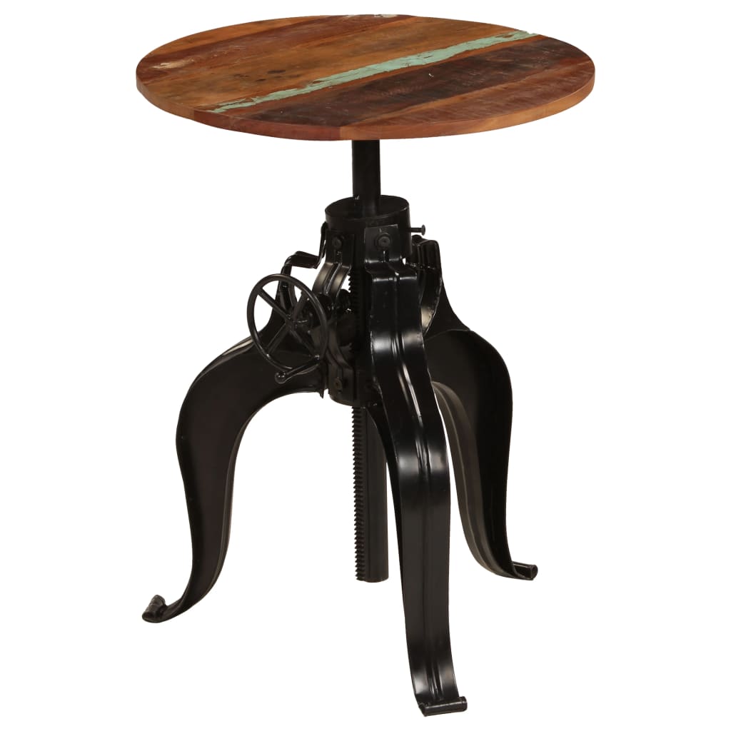 vidaXL Τραπέζι Μπαρ 60 x (76-110) εκ. από Μασίφ Ανακυκλωμένο Ξύλο