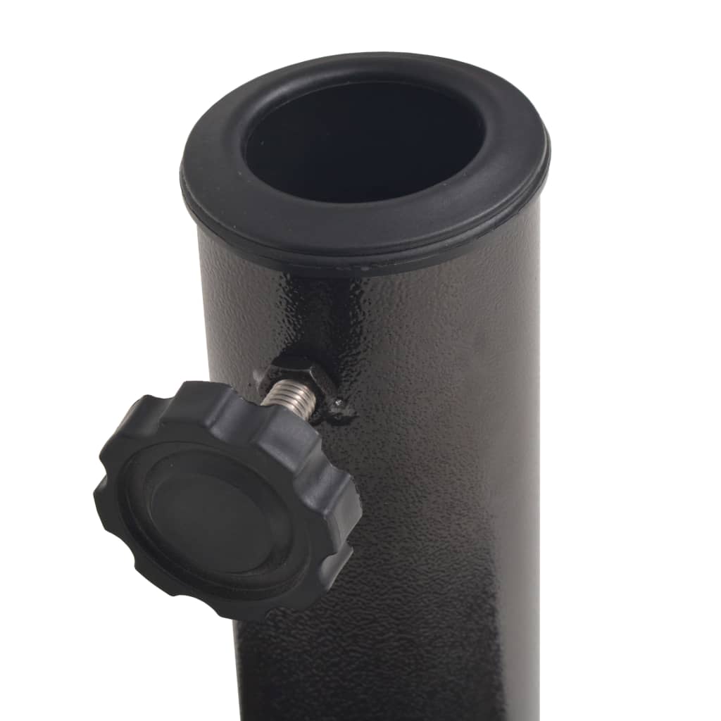 vidaXL Βάση Ομπρέλας Ημικυκλική Μπρονζέ 9 κ. από Ρητίνη