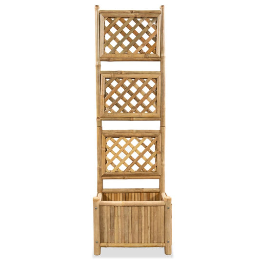 vidaXL Ζαρντινιέρα Κήπου με Καφασωτό 40 εκ. από Μπαμπού