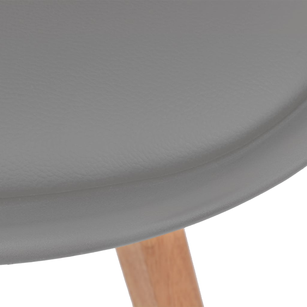 vidaXL Καρέκλες Τραπεζαρίας 6 τεμ. Γκρι Πλαστικές