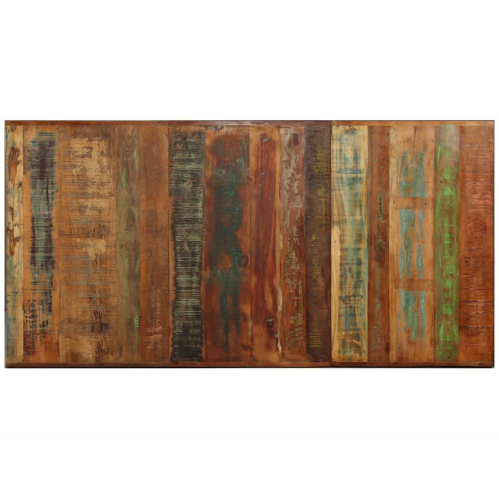 vidaXL Τραπεζαρία 180 εκ. από Μασίφ Ανακυκλωμένο Ξύλο και Ατσάλι