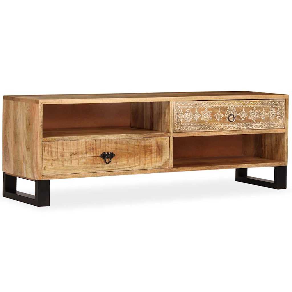 vidaXL Έπιπλο Τηλεόρασης 120 x 30 x 40 εκ. από Μασίφ Ξύλο Μάνγκο
