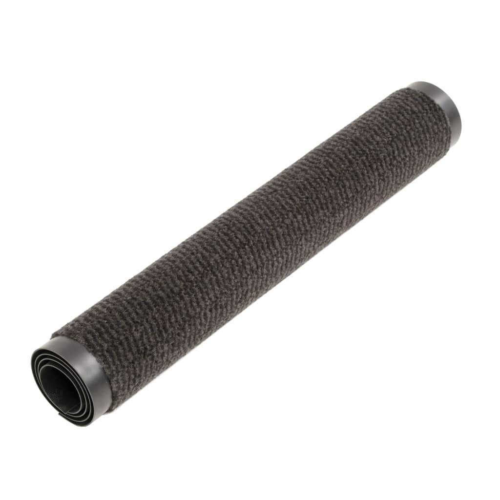 vidaXL Πατάκι Απορροφητικό Σκόνης Ορθογώνιο Μαύρο 40 x 60 εκ. Θυσανωτό