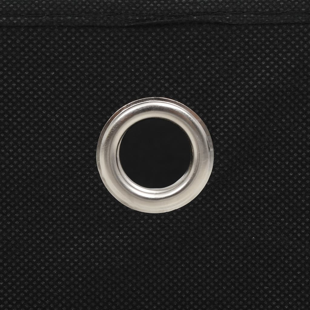 vidaXL Κουτιά Αποθήκευσης 4 τεμ. Μαύρα 32x32x32 εκ. Ύφασμα Non-woven