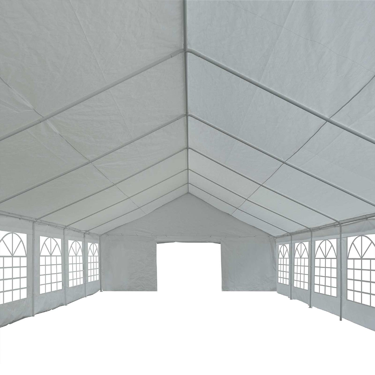 vidaXL Ύφασμα σκηνής χωρίς σκελετό Γκρι 10 x 5 m PE