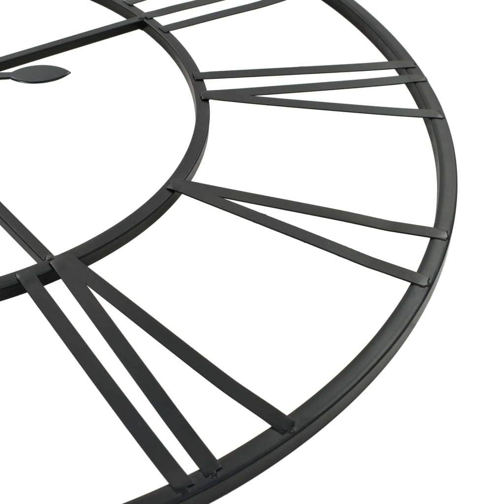 vidaXL Ρολόι Τοίχου Vintage XXL 80 εκ. Μεταλλικό με Μηχανισμό Quartz