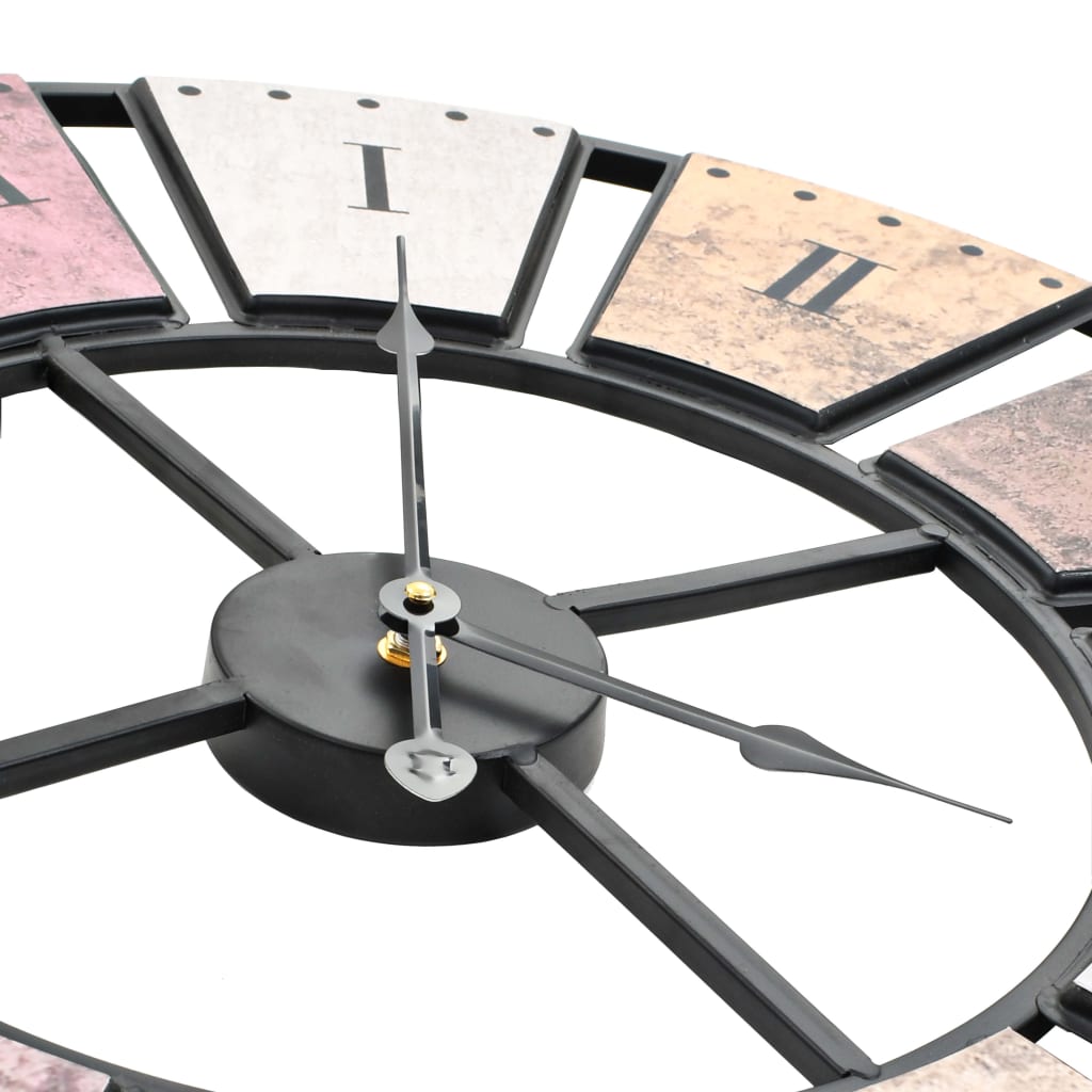 vidaXL Ρολόι Τοίχου Vintage XXL 60 εκ. με Μηχανισμό Quartz