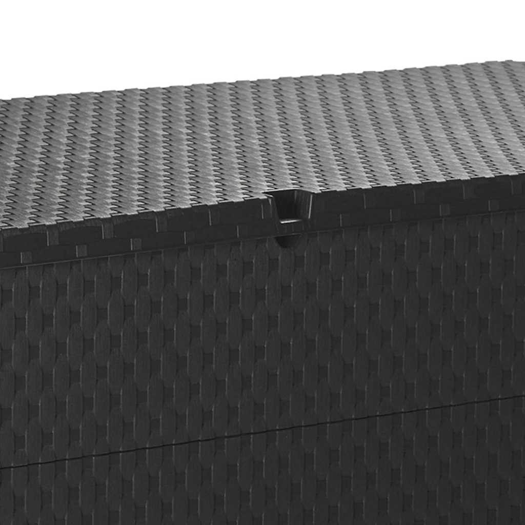 vidaXL Μπαούλο Αποθήκευσης Κήπου Ανθρακί 120x56x63 εκ. Πολυπροπυλένιο