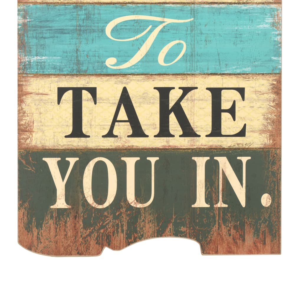 vidaXL Κρεμάστρα Τοίχου «HOME IS» με 6 Γάντζους 120 x 40 εκ.