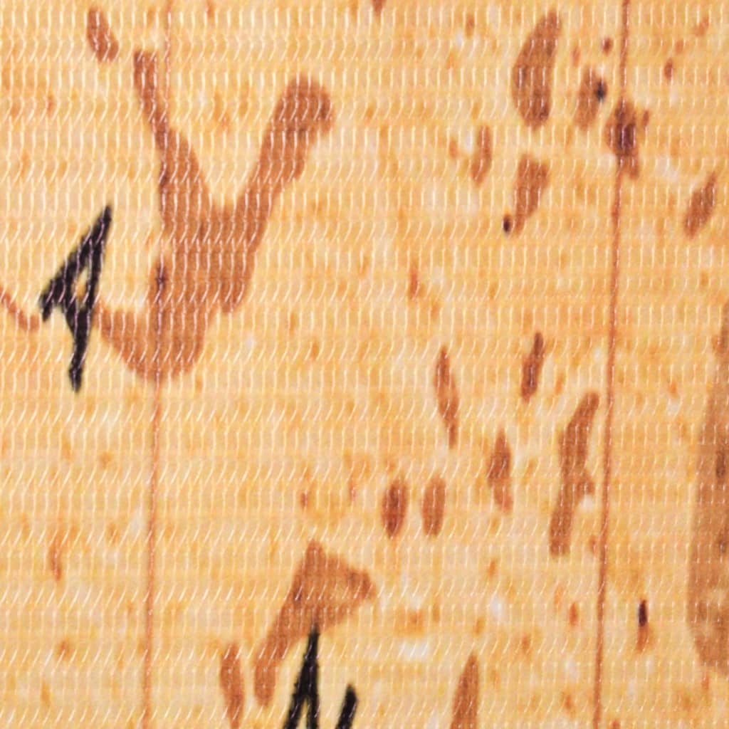 vidaXL Διαχωριστικό Δωματίου Πτυσσόμενο Χάρτης Κίτρινο 200 x 170 εκ.