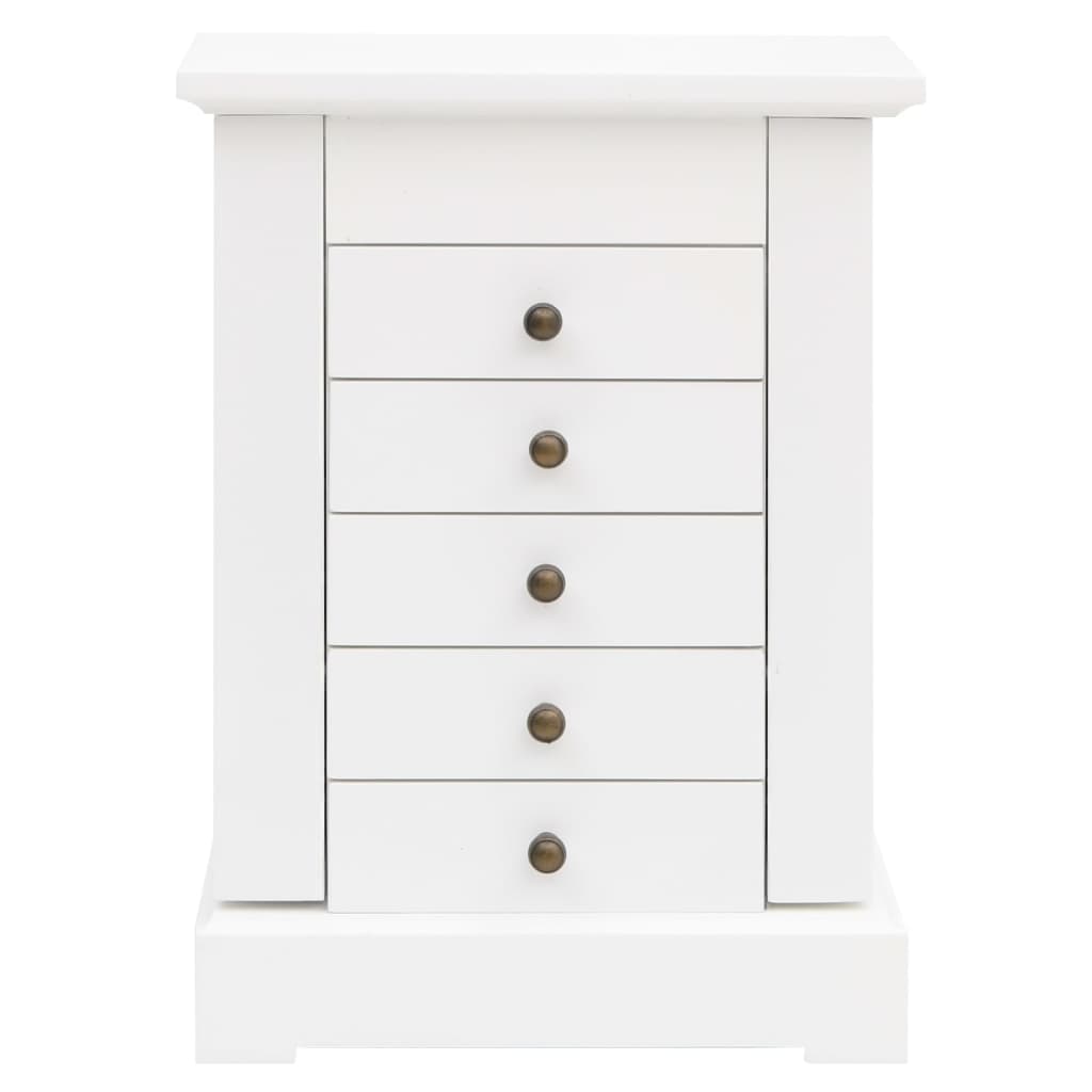 vidaXL Κοσμηματοθήκη με Καθρέφτη 25 x 13,5 x 34 εκ. από MDF