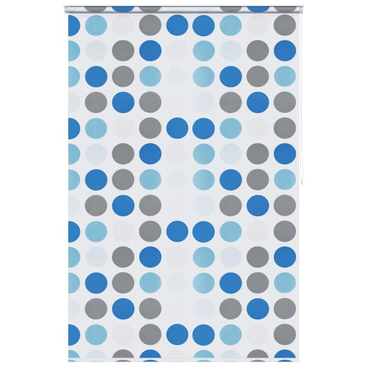 vidaXL Κουρτίνα Μπάνιου Ρολό Σχέδιο Κύκλοι 140 x 240 εκ.