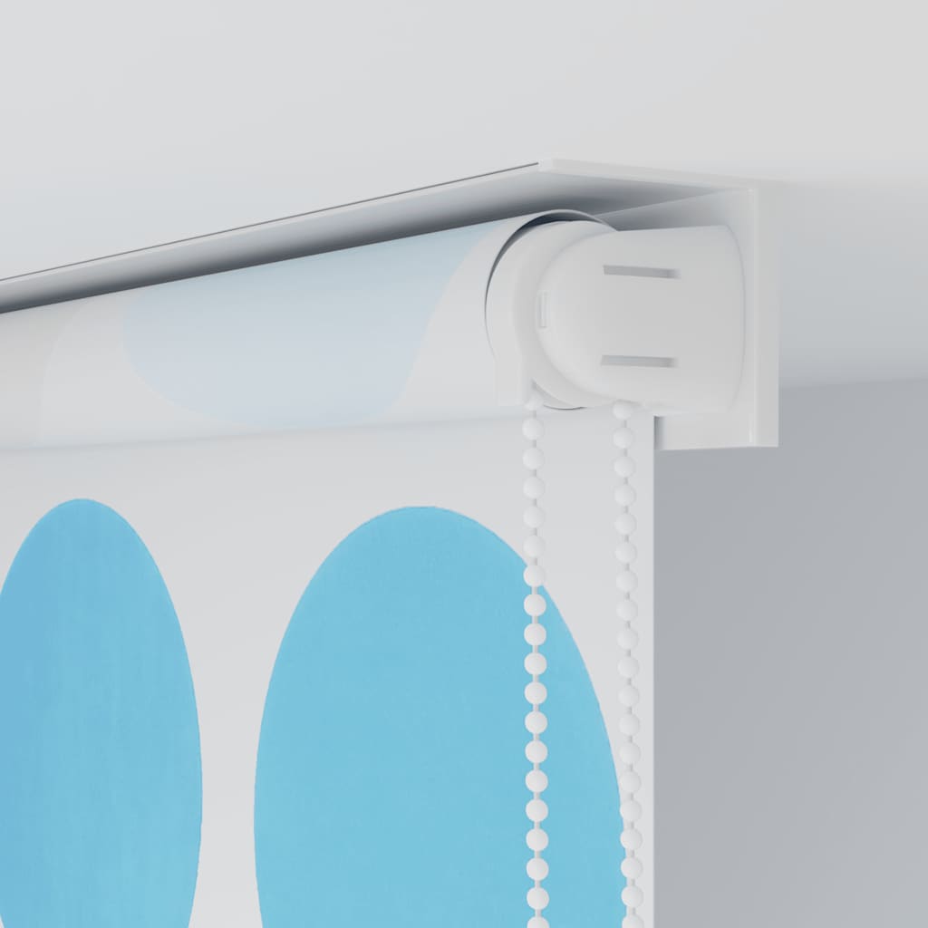 vidaXL Κουρτίνα Μπάνιου Ρολό Σχέδιο Κύκλοι 140 x 240 εκ.