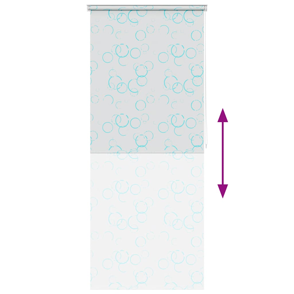 vidaXL Κουρτίνα Μπάνιου Ρολό Σχέδιο Φυσαλίδες 100 x 240 εκ.