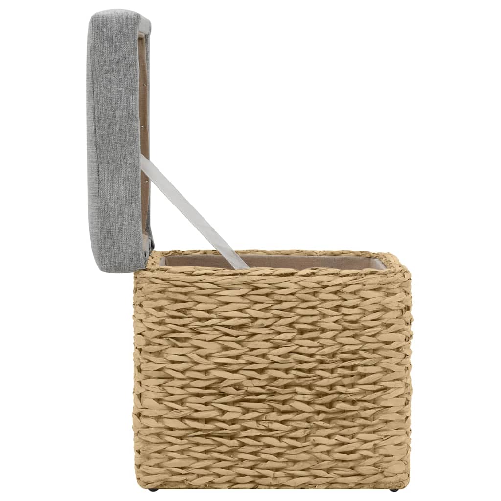 vidaXL Σετ Σκαμπό 2 Τεμαχίων Γκρι από Seagrass