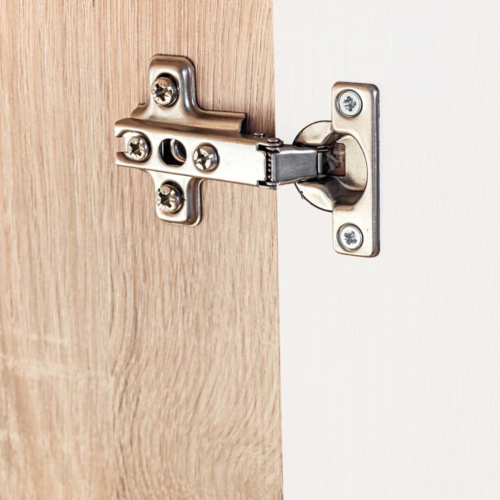 vidaXL Σύνθετο Τηλεόρασης σε Χρώμα Sonoma Δρυς/Λευκό με Φωτισμό LED