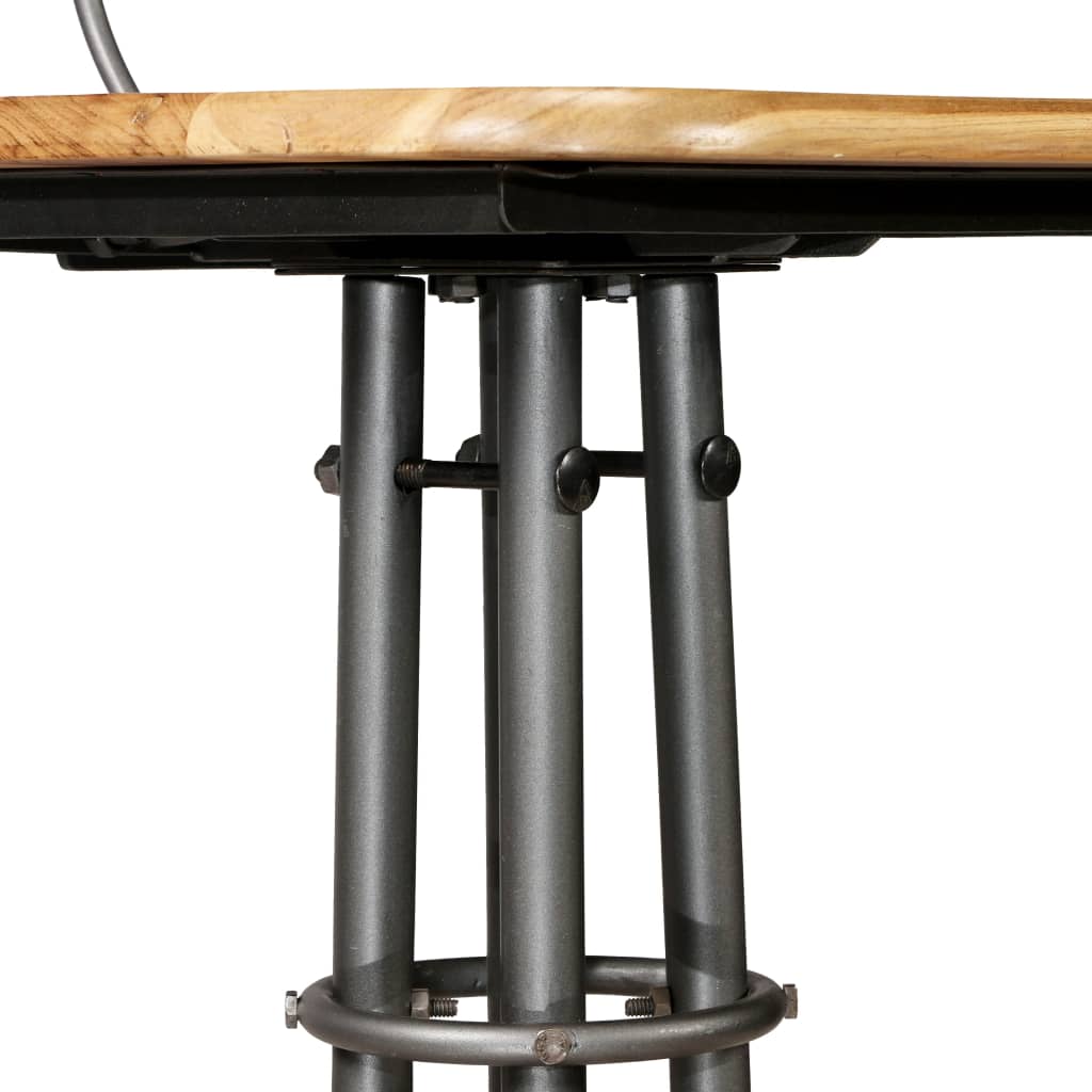 vidaXL Σκαμπό Μπαρ 2 τεμ. από Μασίφ Ανακυκλωμένο Ξύλο Teak