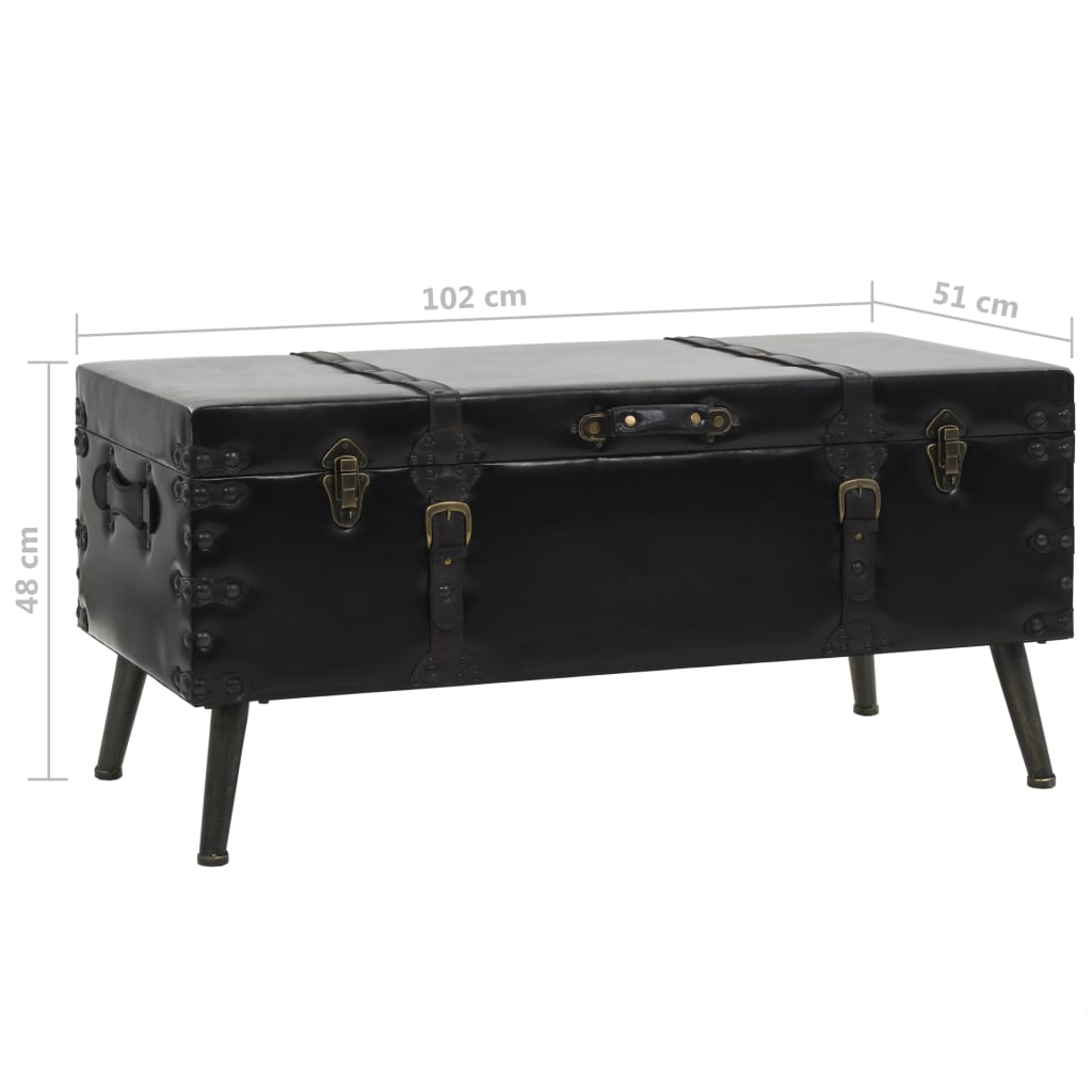 vidaXL Τραπεζάκι Σαλονιού 102 x 51 x 48 εκ. από MDF και Ατσάλι