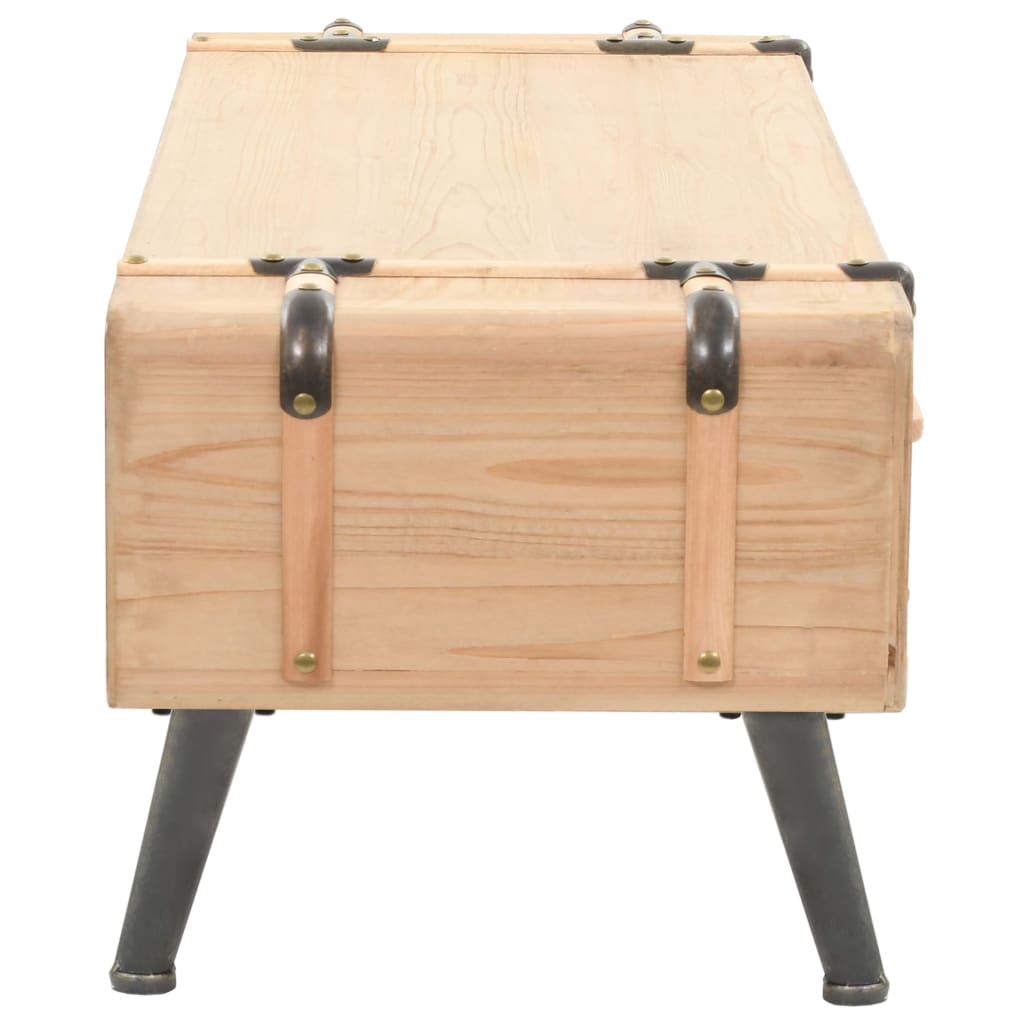 vidaXL Έπιπλο Τηλεόρασης 120 x 33 x 35 εκ. από Μασίφ Ξύλο Ελάτης