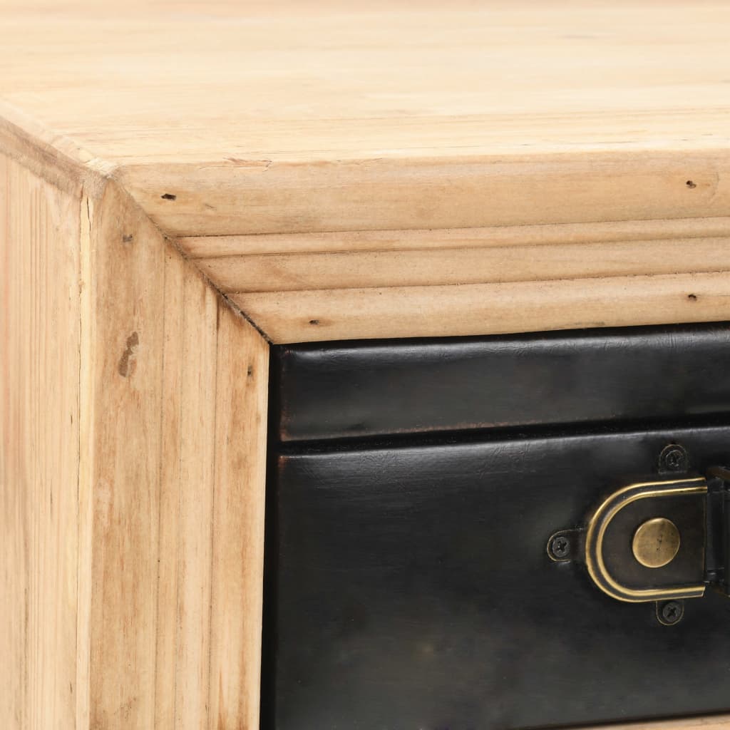 vidaXL Κομοδίνο 43 x 38 x 50 εκ. από Μασίφ Ξύλο Ελάτης