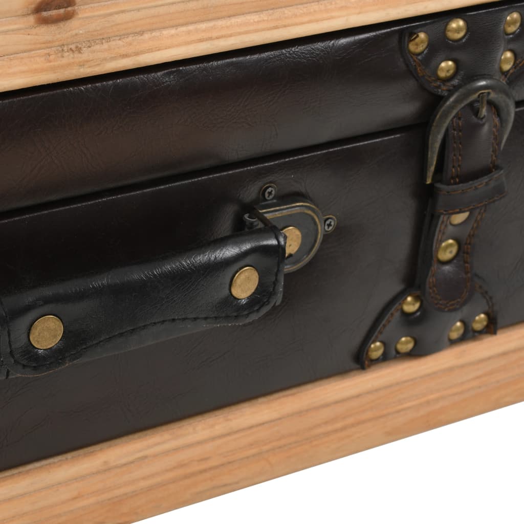 vidaXL Τραπεζάκι Σαλονιού 115 x 55 x 50 εκ. από Μασίφ Ξύλο Ελάτης