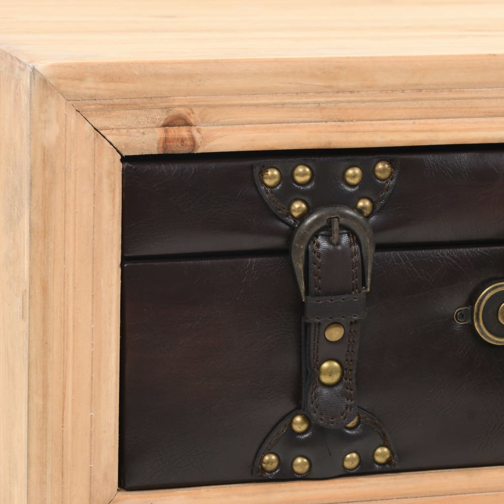 vidaXL Τραπεζάκι Σαλονιού 115 x 55 x 50 εκ. από Μασίφ Ξύλο Ελάτης