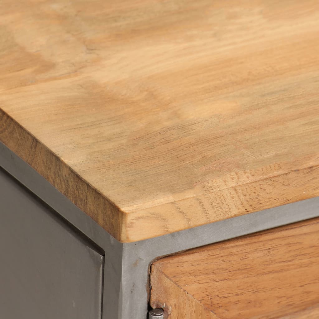 vidaXL Έπιπλο Τηλεόρασης 120x30x40 εκ. Ανακυκλωμένο Ξύλο Teak & Ατσάλι