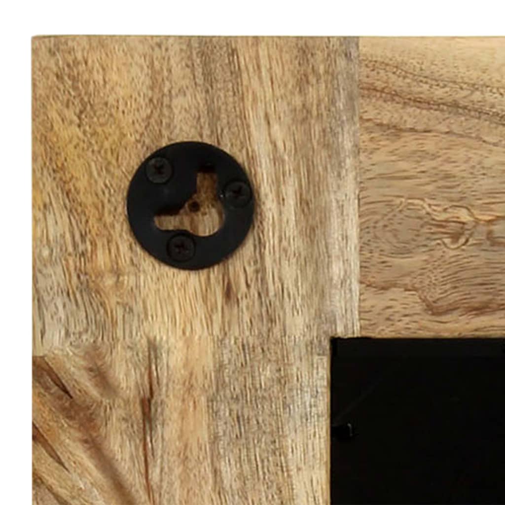 vidaXL Καθρέφτης 50 x 50 εκ. από Μασίφ Ξύλο Μάνγκο