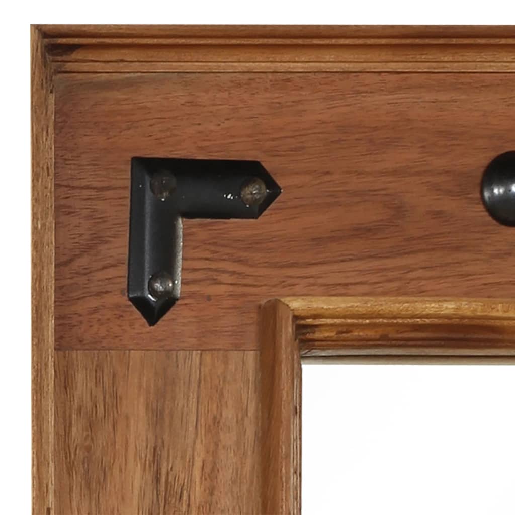 vidaXL Καθρέφτης 50 x 50 εκ. από Μασίφ Ξύλο Ακακίας