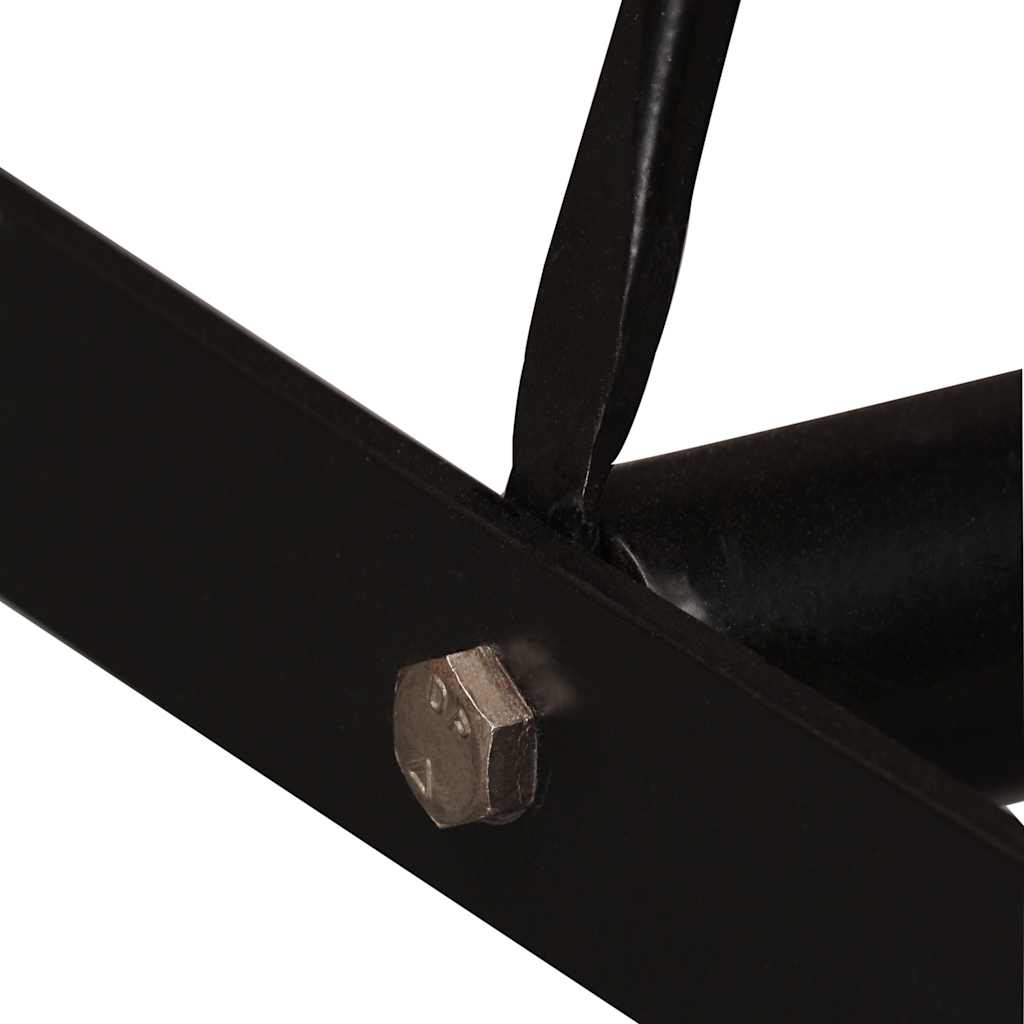 vidaXL Σετ Επίπλων Μπαρ 7 τεμ. Ανακυκλ. Ξύλο/Γνήσιο Δέρμα/Καραβόπανο