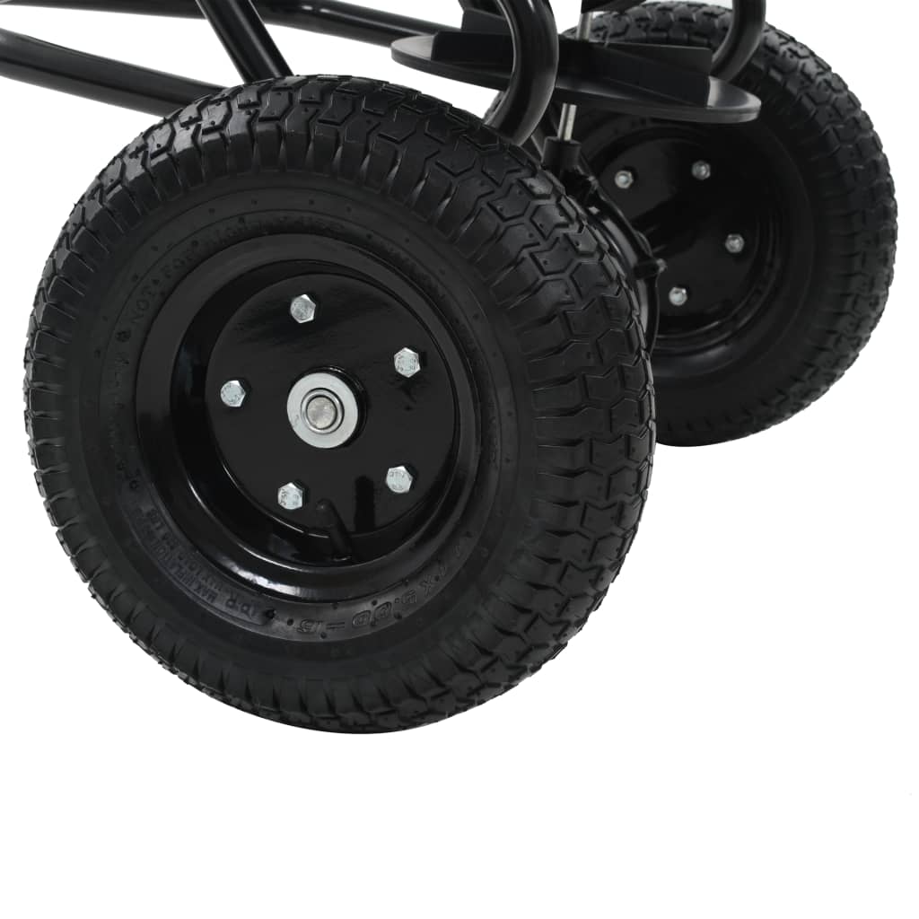 vidaXL Διανομέας Αλατιού Ελκόμενος 45 L 125x74x79 εκ. από PVC/Ατσάλι