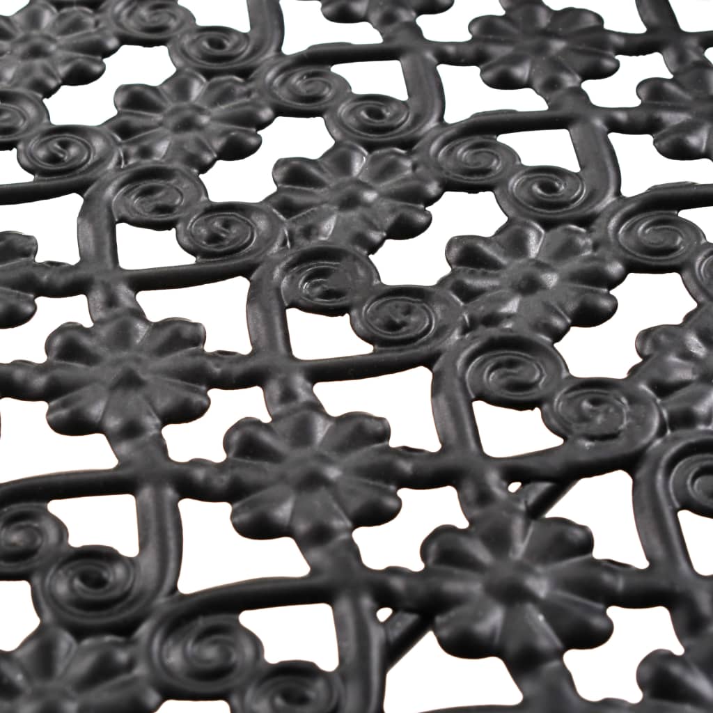 vidaXL Τραπεζάκι Πτυσσόμενο Vintage Μαύρο 58 x 35 x 72 εκ. Μεταλλικό