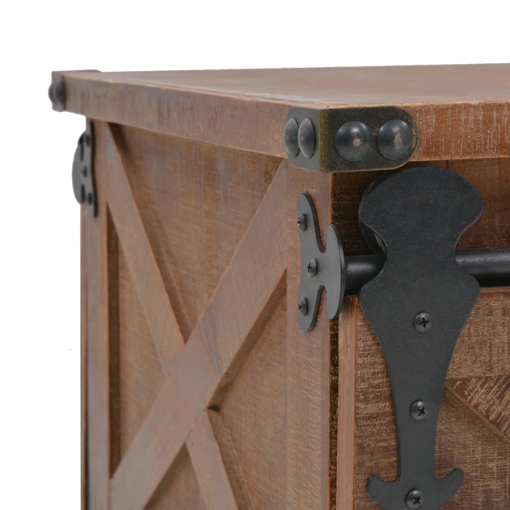 vidaXL Τραπεζάκι Σαλονιού Καφέ 91 x 51 x 38 εκ. από Μασίφ Ξύλο Ελάτης