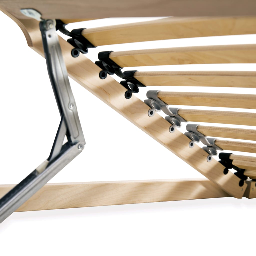 vidaXL Τελάρο Κρεβατιού με 28 Σανίδες & 7 Ζώνες 120 x 200 εκ.