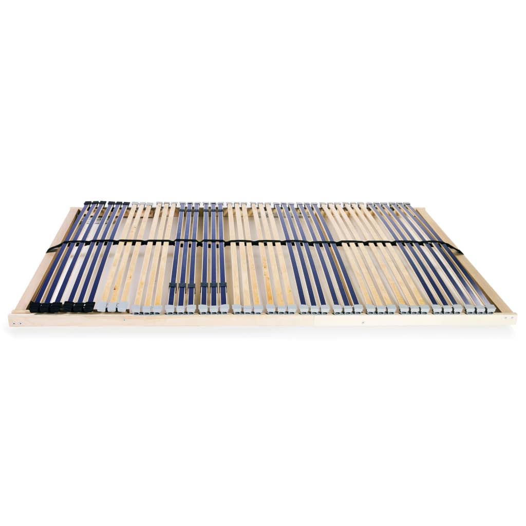 vidaXL Τελάρο Κρεβατιού με 42 Σανίδες & 7 Ζώνες 120 x 200 εκ.