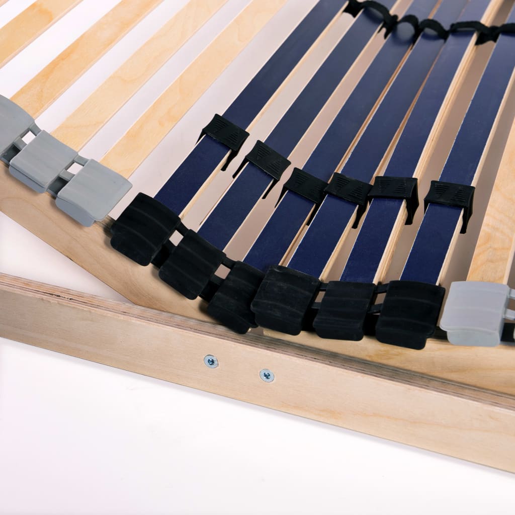 vidaXL Τελάρο Κρεβατιού με 42 Σανίδες & 7 Ζώνες 70 x 200 εκ.