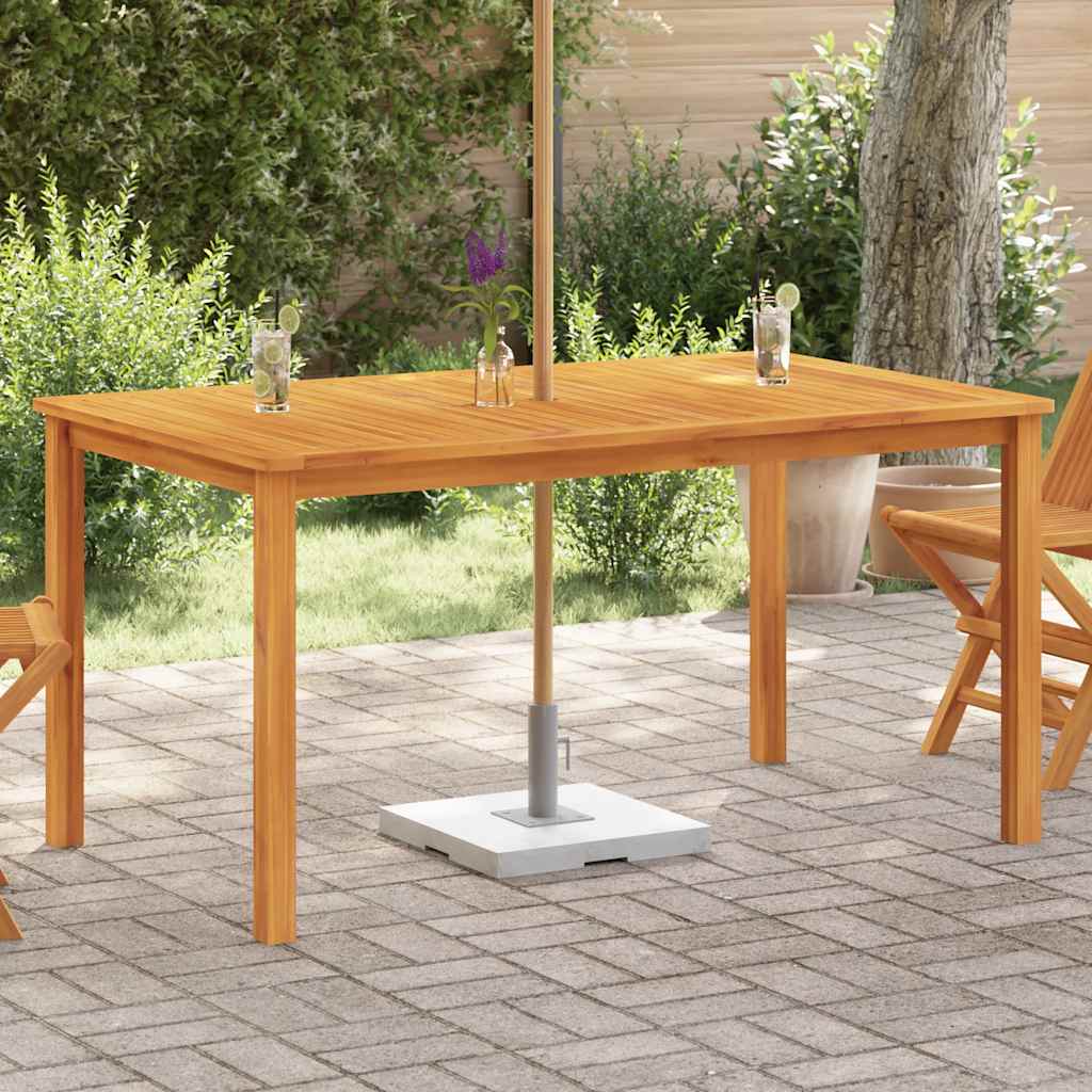vidaXL Τραπέζι Κήπου 150 x 90 x 74 εκ. από Μασίφ Ξύλο Ακακίας