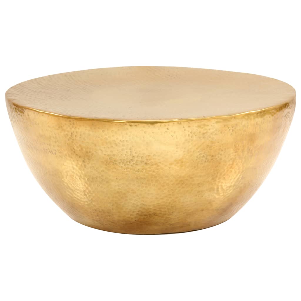 vidaXL Τραπεζάκι Σαλονιού Hammered Μπρούτζινο 70x30 εκ. από Αλουμίνιο