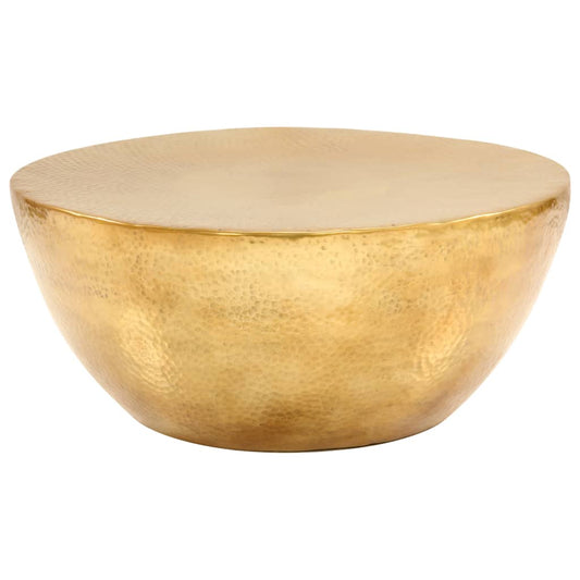 vidaXL Τραπεζάκι Σαλονιού Hammered Μπρούτζινο 70x30 εκ. από Αλουμίνιο