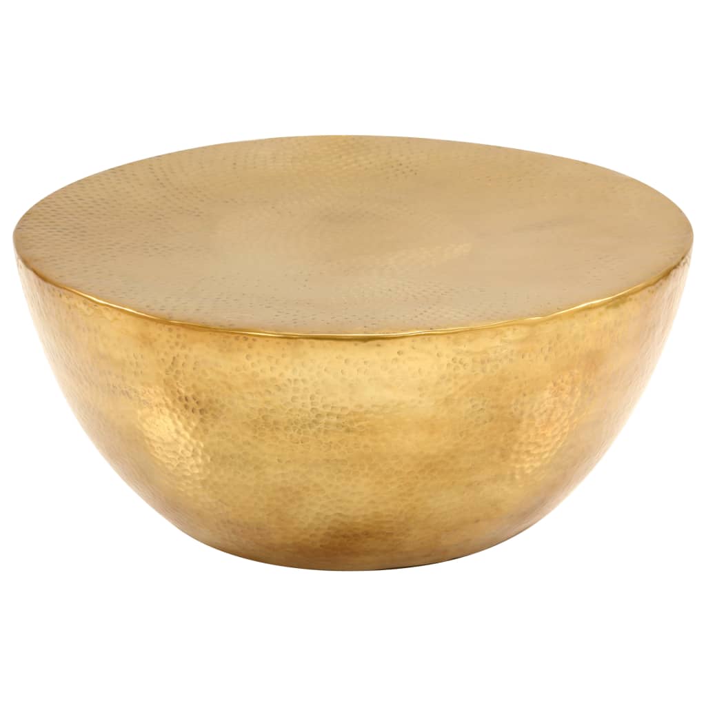 vidaXL Τραπεζάκι Σαλονιού Hammered Μπρούτζινο 70x30 εκ. από Αλουμίνιο