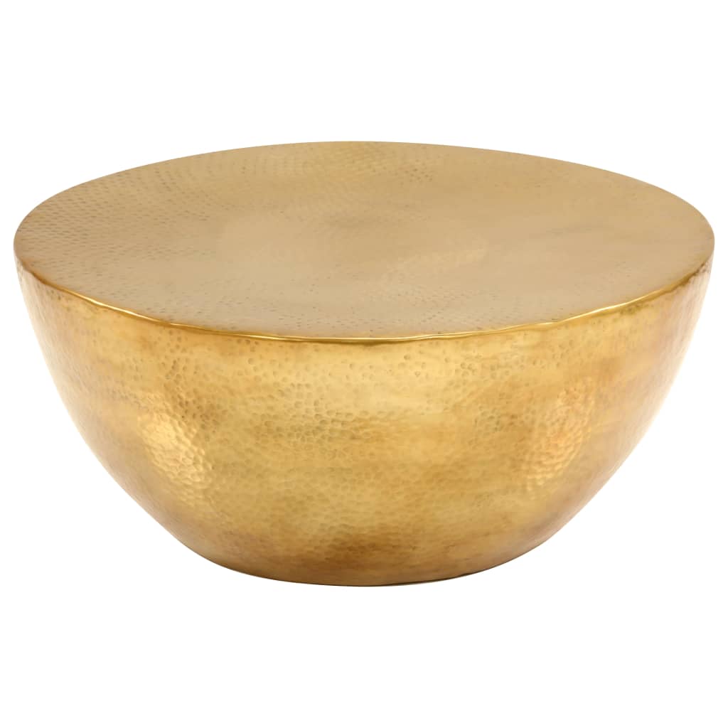 vidaXL Τραπεζάκι Σαλονιού Hammered Μπρούτζινο 70x30 εκ. από Αλουμίνιο