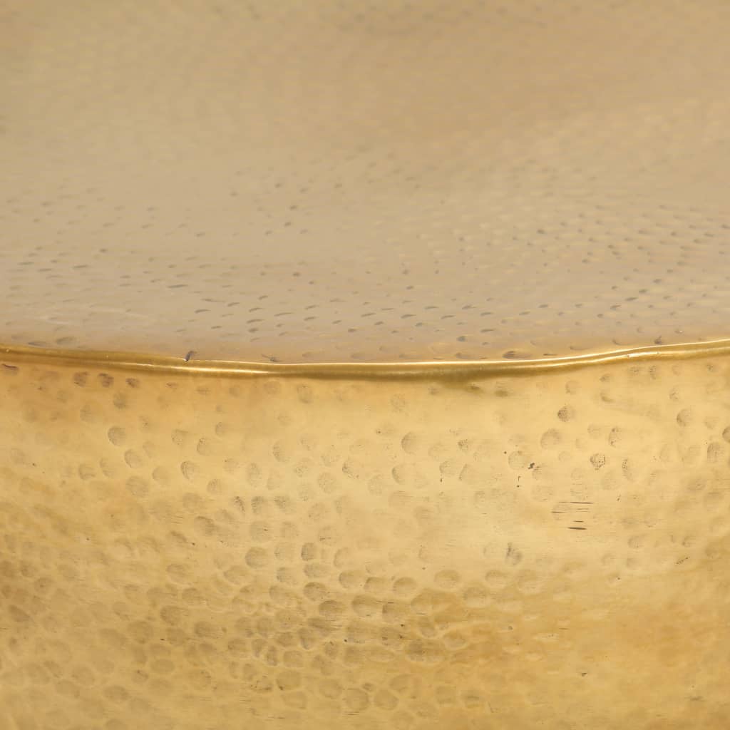 vidaXL Τραπεζάκι Σαλονιού Hammered Μπρούτζινο 70x30 εκ. από Αλουμίνιο