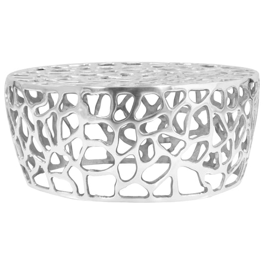 vidaXL Τραπεζάκι Σαλονιού Ασημί 70 x 30 εκ. από Χυτό Αλουμίνιο