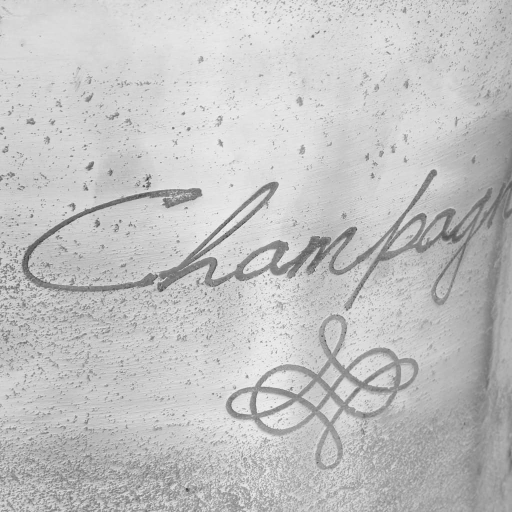 vidaXL Σαμπανιέρα Ασημί 39 x 29 x 71 εκ. από Ατόφιο Αλουμίνιο