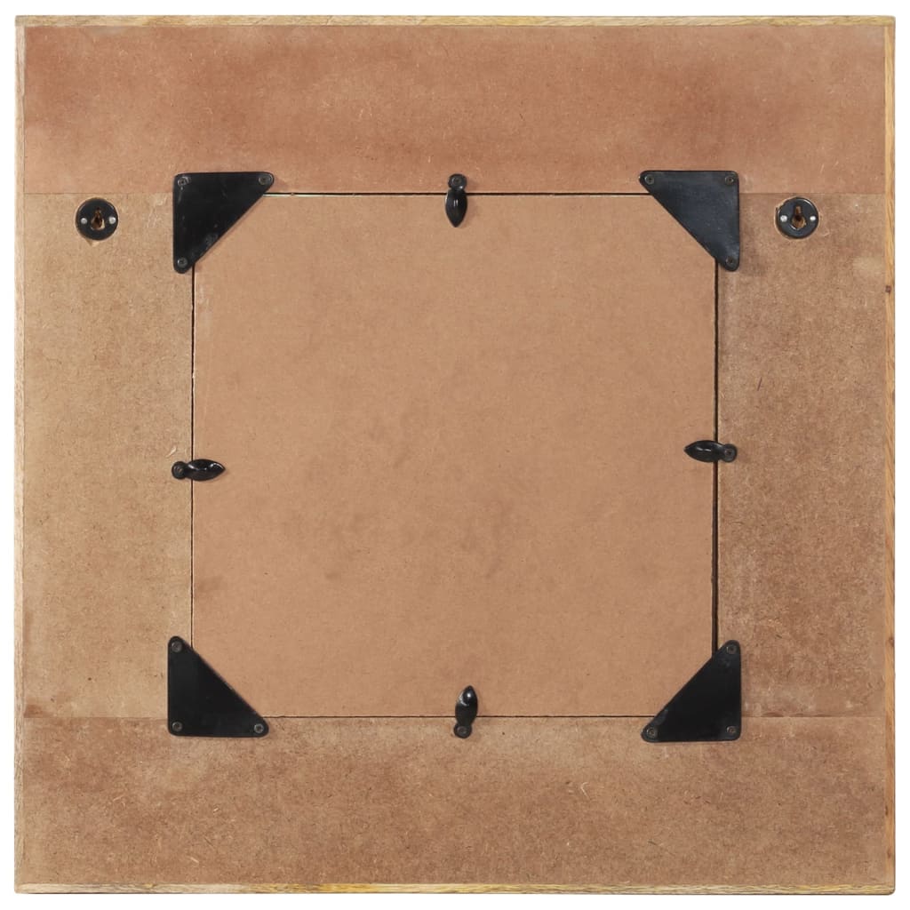 vidaXL Καθρέφτης Τοίχου 60 x 60 εκ. από Μασίφ Ανακυκλωμένο Ξύλο