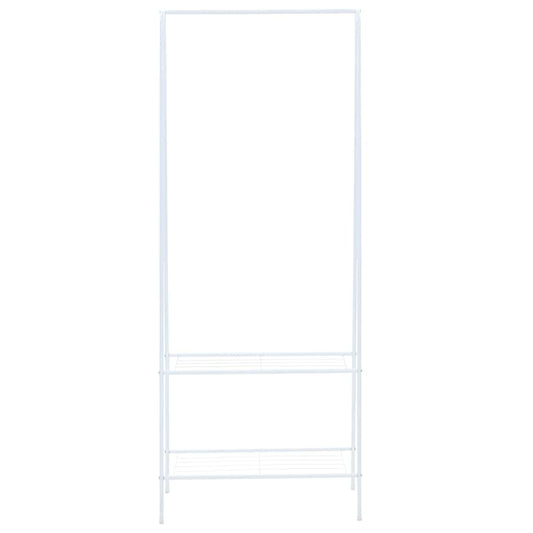 vidaXL Κρεμάστρα Ρούχων Δαπέδου Λευκή 59 x 35 x 150 εκ.