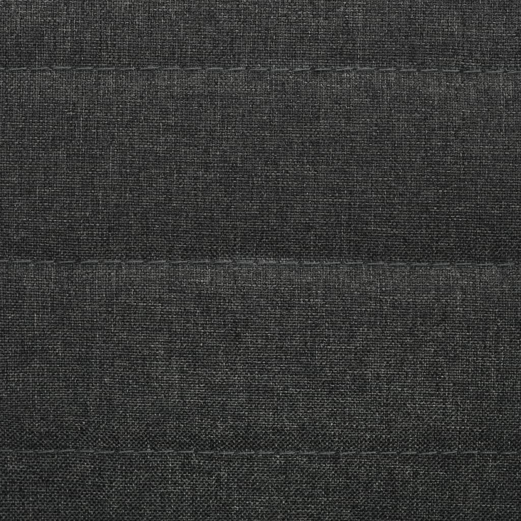 vidaXL Καρέκλες Τραπεζαρίας 2 τεμ. Σκούρο Γκρι Υφασμάτινες